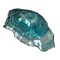 Oyster Shaped Decorative Plates Blue Iridescent Glass Coastal Serveware